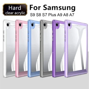 Shockproof Clear Case Tablet Cover For Samsung Galaxy Tab A9 A8 A7 S7 S8 S9 Plus - Picture 1 of 20