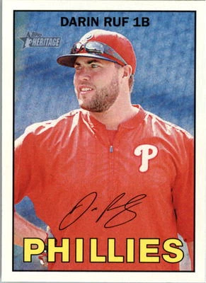 2016 Topps Heritage #47 Darin Ruf Philadelphia Phillies - Image 1 of 2