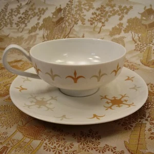  Ben Seibel Irokesen Teuton Tasse & Untertasse Set True China Atomic Age Vintage  - Bild 1 von 7