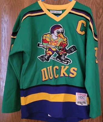 Camiseta deportiva de hockey Charlie Conway Mighty Ducks #96 Headgear Classics auténtica (27) Foto 1 de 4