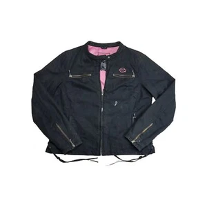 Chaqueta de motociclista Harley Davidson vintage para mujer talla XL forrada rosa - Imagen 1 de 16