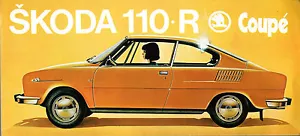 Skoda S110R Coupe Colour & Trim c1972 UK Market Single Sheet Brochure - Picture 1 of 2