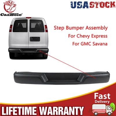 Conjunto de parachoques trasero sin orificio para Chevrolet Express/GMC Savana 1996-2024 Foto 1 de 4