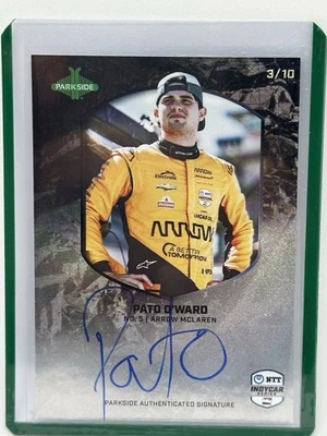 2025 Parkside Indycar Pato O’Ward Autographed Black SSH-PO, Serial #3/10 McLaren - Image 1 of 4