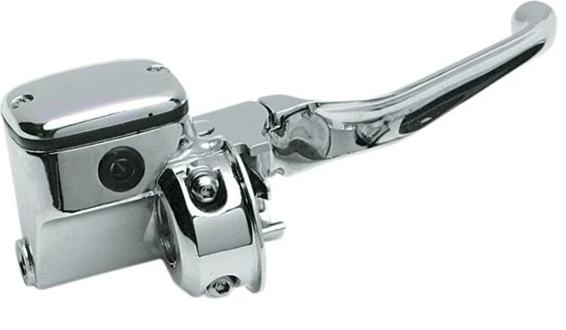 DS Cut-Down Brake Master Cylinder for Dual Disc Brakes Chrome Harley Davidson - Image 1 of 1