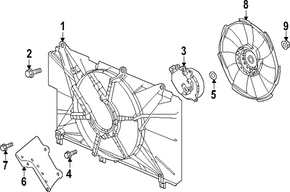 Hoja de ventilador original Honda 19020-66V-A11 Foto 1 de 1