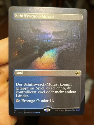 GERMAN Borderless Foil • Shipwreck Marsh • Pack Fresh • Mtg (1650) - Image 1 of 4