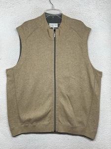 Tommy Bahama Reversible Vest Mens 2XL XXL Grey Golden Honey Flip Side Classic - Picture 1 of 10