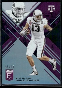 2017 Panini Elite Draft Picks #78 Mike Evans Purple Die Cut #/99 - Picture 1 of 2
