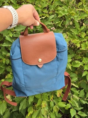 Longchamp Le Pliage Original Foldable Backpack Turquoise  - Image 1 of 4