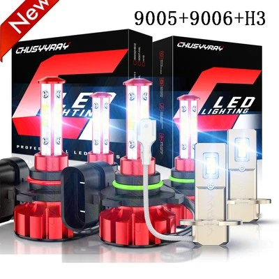 Faros LED antiniebla altos bajos para camioneta GMC K3500 Sierra Cab 1990-1998 Foto 1 de 4