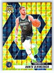 2024-25 Panini Mosaic #73 Donte DiVincenzo Reactive Yellow Mosaic Timberwolves - Bild 1 von 2