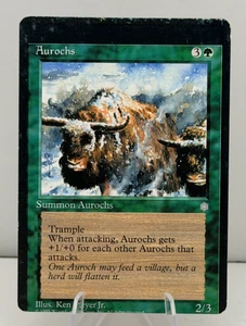 MTG Miscut Error Aurochs - Ice Age (ICE) Fehldruck Magic the Gathering - Bild 1 von 4