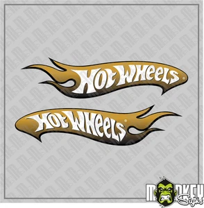Juego de pegatinas Hot Wheels 2 piezas - Retro Flame Sticker - US Car & Oldtimer S1 - Imagen 1 de 3