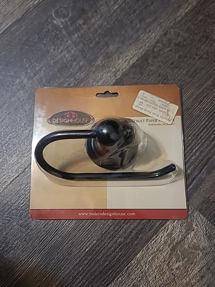 Soporte de papel higiénico Calisto, latón y zinc premium, poste único, montaje en pared Foto 1 de 4