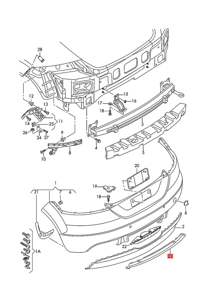 Cubierta de alerón original AUDI TT cupé Roadster Tts 8J0807514X7W Foto 1 de 1