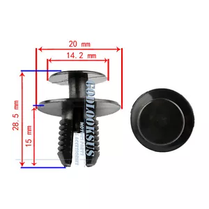 10x Rivets Bumper Interior Rear Trunk Side Trim Clip For Mercedes W123 W124 W126 - Bild 1 von 5