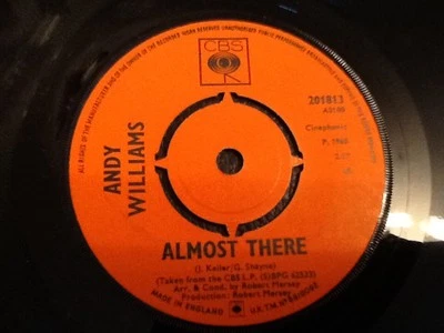 ANDY WILLIAMS . ON THE STREET WHERE YOU LIVE 1968 from "MY FAIR LADY" , NR MINT - Image 1 of 2