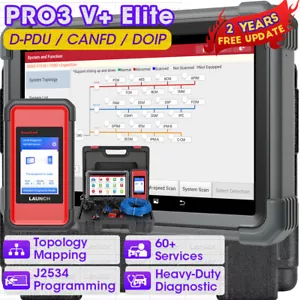 2025 LAUNCH X431 PRO3 V+ ELITE OBD2 Diagnostic Tool J2534 Programming ECU CODING - Picture 1 of 16