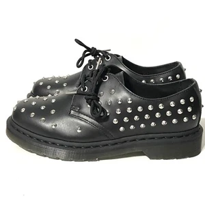 Dr. Martens 1461 STUD Cuero Negro Oxford Derby Unisex Doc Hombres’s 8 Mujeres’s 9 - Imagen 1 de 9