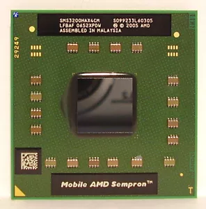 CPU AMD Sempron 3200+1.6GHz SMS3200HAX4CM Processor Socket S1 S1g1 Mobile - Picture 1 of 1