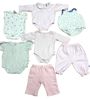 90-е винтажная одежда для девочек размер 3-6 мес Gymboree Baby Gap Carters Weebok, 7 предметов - Изображение 1 из 4