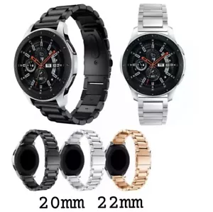 Do Samsung Galaxy Watch Smartwatch ✅ Stal nierdzewna Metalowe ogniwa Bransoletka 20mm 22mm - Zdjęcie 1 z 15