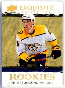 2021-22 Exquisite Collection Rookies Gold Spectrum #RPT Philip Tomasino RC /25