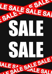 Sale Now On Poster Business Poster Sign Notice Shop Retail Any Text by Request - Picture 1 of 1