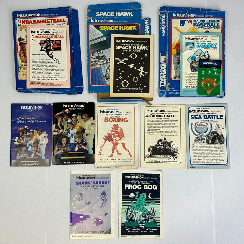 Intellivision Video Game Instruction Manual Booklet Only You Pick Title - Image 1 of 1