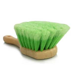 Soft Bristle Car Wash Brush 8.5" Handle 2" Bristle Auto Detailing Cleaning Scrub - Picture 1 of 8