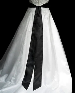 4"x120" SATIN Fancy Dress Party Wedding Ribbon SASH Band Belt Bow Bridesmaid - Picture 1 of 35
