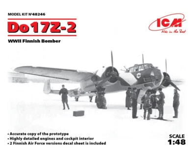 Dornier Do 17 Z-2 WWII Finnish Bomber 1:48 ICM48246 - icm modellismo - Immagine 1 di 4
