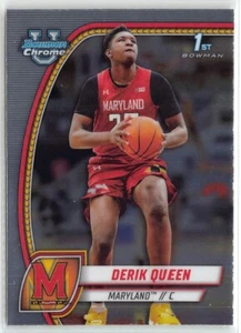 2024-25 Bowman Chrome University Derik Queen (RC) Maryland Terrapins #19 - Picture 1 of 2