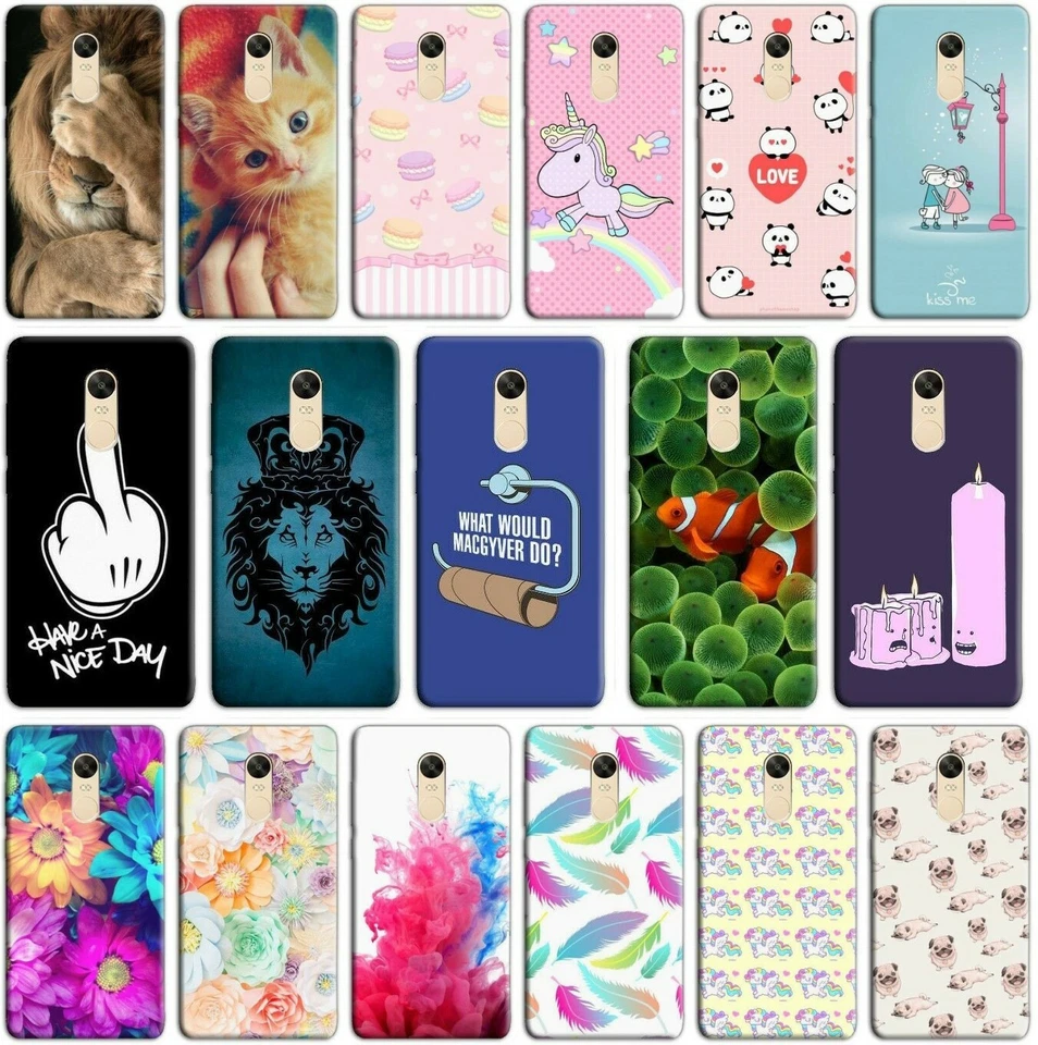 CUSTODIA COVER MORBIDA IN TPU SILICONE PER XIAOMI REDMI NOTE 4X FANTASIA W - Immagine 1 di 1