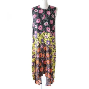 MARNI Sleeveless Floral Print Long Dress Botanical Multicolor 100% Rayon Size 38 - Picture 1 of 5