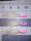 1/4 Oz Pink And Tan Wobble Bonefish Jig 3 each Saltwater flats jig