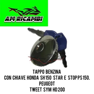 Benzinkappe mit Schlüssel Honda SH 150 Star E Stop PS 150Peugeot Tweet SYM HD 200 - Bild 1 von 4