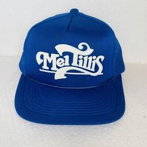 Vintage Mel Tillis Blue Trucker Hat Snapback Adjustable - Picture 1 of 8