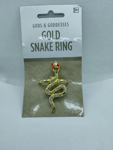 Adult 14+ Gods & Goddesses Gold Snake Ring 1 Piece Costume Jewelry Accessory - Picture 1 of 2