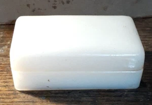 Vintage NADINOLA 2 Pc Cold Cream Milk Glass Dish-Natl Toilet Co. - Picture 1 of 5