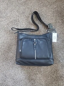 Bolso Bandolera Naturalizer Pamela Cuero Genuino Negro Nuevo con Etiquetas - Imagen 1 de 9