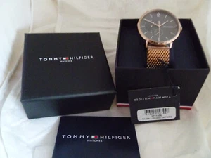 Brand New Tommy Hilfiger Brooklyn Rose Gold 1791506 Men's Chronograph Watch New - Picture 1 of 12