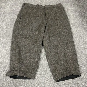 Vintage Woolrich Pants Men's Size 36 - 36x21 Thick Wool Trousers Hunting - Picture 1 of 10