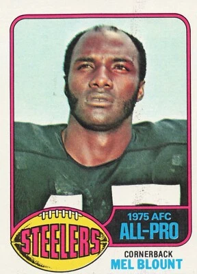 1976 Topps Football Mel Blount Pittsburgh Steelers #480 - A - Image 1 of 2