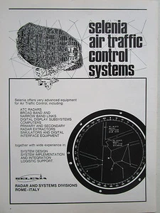 6/1972 PUB SELENIA AIR TRAFFIC CONTROL SYSTEMS RADAR ORIGINAL AD - Imagen 1 de 1