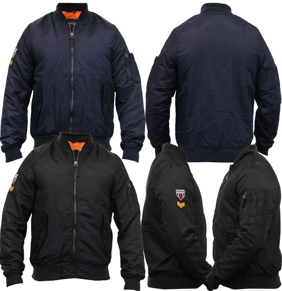 Kids Boys Winter Warm Brave Soul MA1 Bomber Thick Windproof School Jackets New - Image 1 of 1