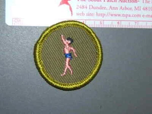 Insignia de mérito Boy Scout natación circa '59-'69 2868M - Imagen 1 de 1
