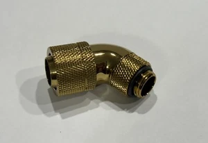 "Bitspower G1/4"" Latón Verdadero Doble Giratorio 60 Grados Ajuste - ID 1/2"" OD 5/8"" - Imagen 1 de 5