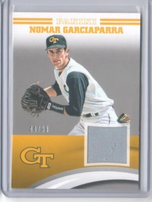 2016 Panini Collegiate Georgia Tech Jersey Silver Nomar Garciaparra /99 Flat S/H - Image 1 of 2